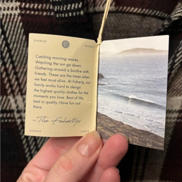 NWT Faherty Long Sleeve Legend Plaid Sweater Dress - MEDIUM - Picture 10 of 12